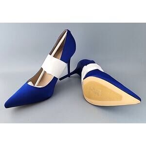 Pleaser Classique 20 4" Heel Pointed Toe Stiletto Pumps Royal Blue Satin Size 9M